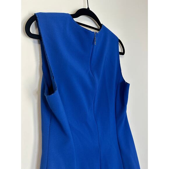 Size 10 Jason Wu Blue Tiered Ruffle Dress - Picture 6 of 7